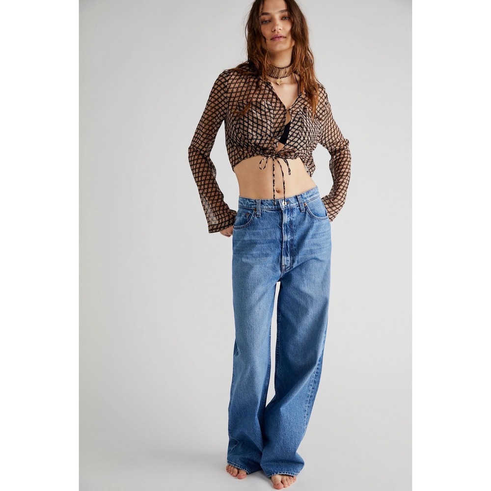 Snacks! by MOTHER The Yummy Puddle Jeans‎ In Delicious Memories Wash Size 31